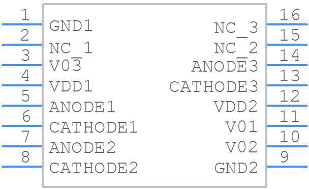 ACSL-6310-00TE - Avago Technologies - PCB symbol