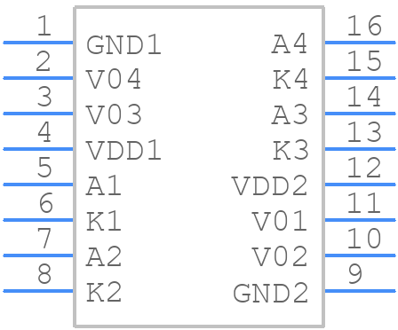 ACSL-6420-00TE - Avago Technologies - PCB symbol