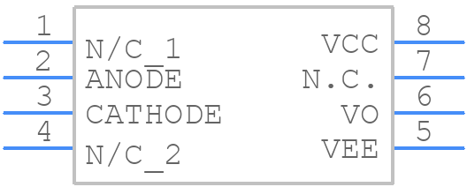 HCPL-3140-000E - Avago Technologies - PCB symbol