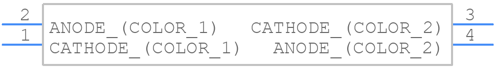 HSMF-A202-A00J1 - Avago Technologies - PCB symbol