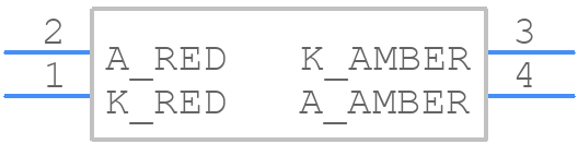 HSMF-A222-A00J1 - Avago Technologies - PCB symbol