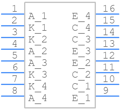 ISQ203 - Isocom - PCB symbol
