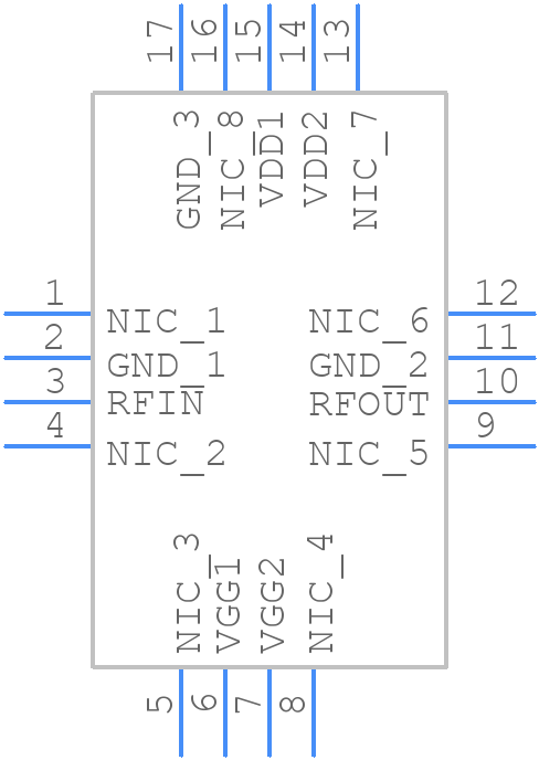 HMC903LP3E - Analog Devices - PCB symbol