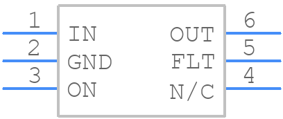 TPS22948DCKR - Texas Instruments - PCB symbol