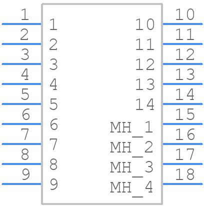 M80-8511442 - Harwin - PCB symbol