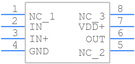TLV2461QPWRG4Q1 - Texas Instruments - PCB symbol