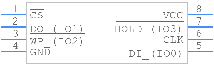 W25Q16BVSSIG - Winbond - PCB symbol