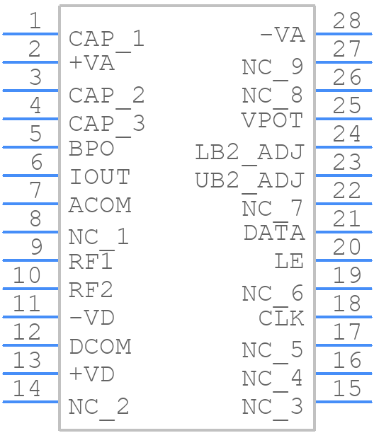 PCM63P-1 - Texas Instruments - PCB symbol