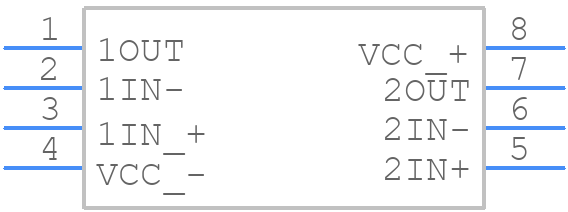 TLE2072IDR - Texas Instruments - PCB symbol