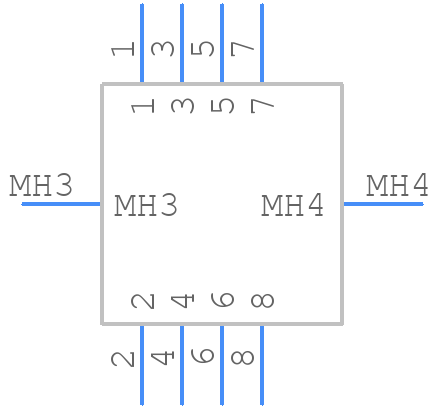 R-RJ45R08P-B000 - Ckmtw(Shenzhen Cankemeng) - PCB symbol