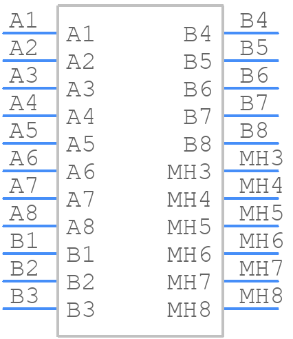 R-RJ45R08P-2007 - Ckmtw(Shenzhen Cankemeng) - PCB symbol