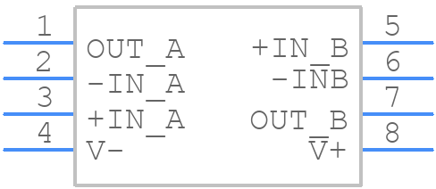 OPA2374AIDCNR - Texas Instruments - PCB symbol