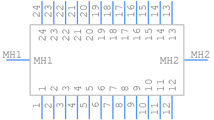 24-6554-10 - ARIES - PCB symbol