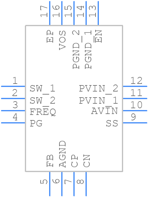 TPS62092RGTR - Texas Instruments - PCB symbol