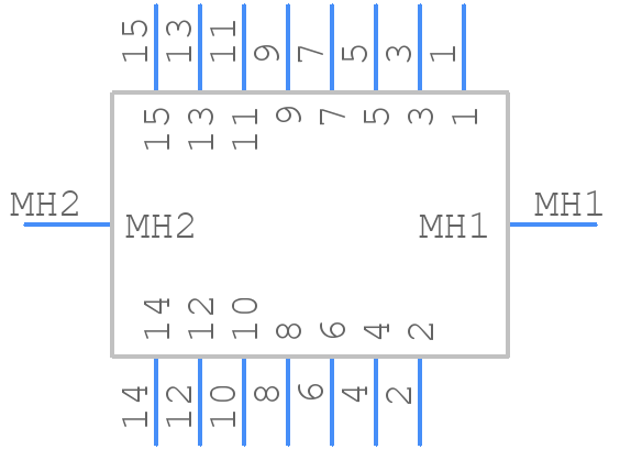 DCCM15SSBN - Cinch Connectivity Solutions - PCB symbol