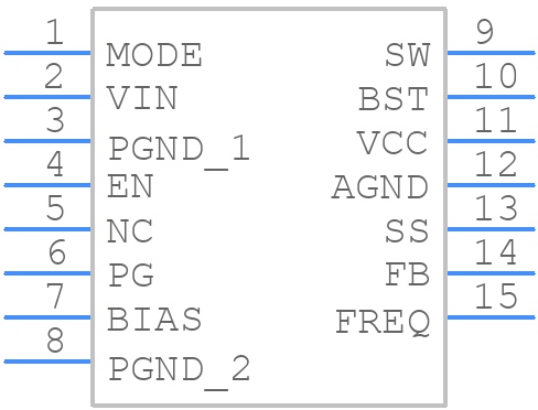 MP2269GD-P - Monolithic Power Systems (MPS) - PCB symbol