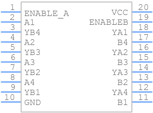 MC74HC240ADWR2G - onsemi - PCB symbol