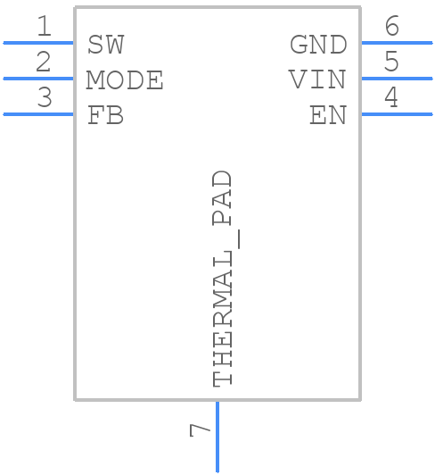 TPS62560DRVR - Texas Instruments - PCB symbol