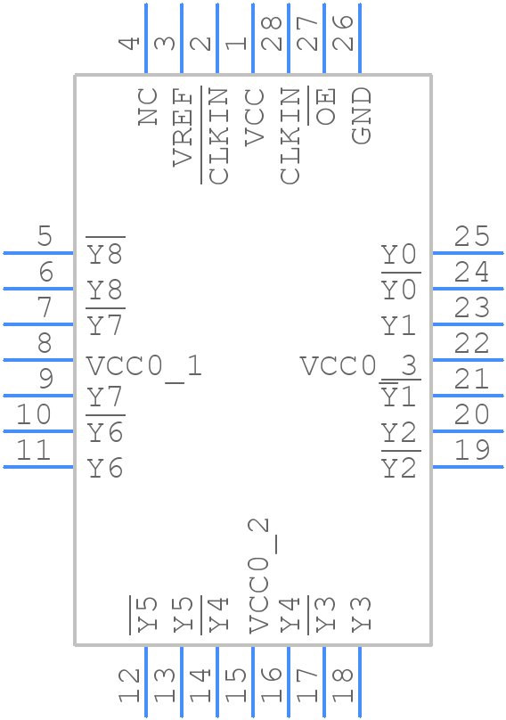 CDC111FNR - Texas Instruments - PCB symbol