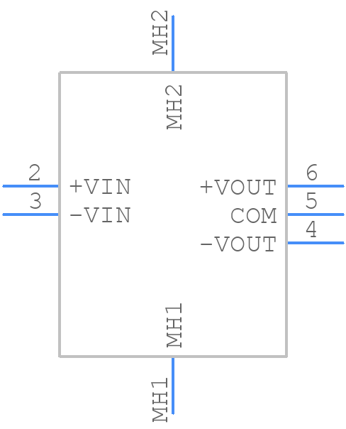 ZUW32412 - Cosel - PCB symbol