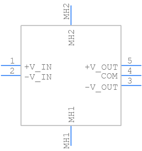 ZUW60512 - Cosel - PCB symbol
