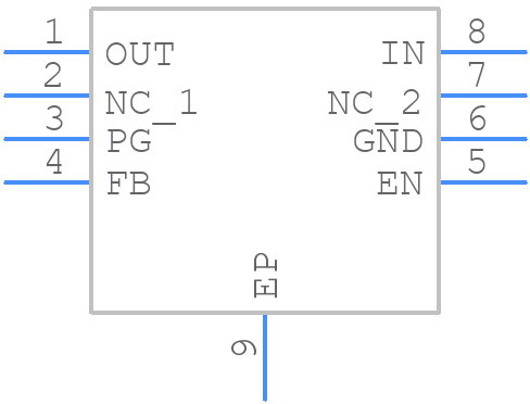 MP2002DD-LF-P - Monolithic Power Systems (MPS) - PCB symbol