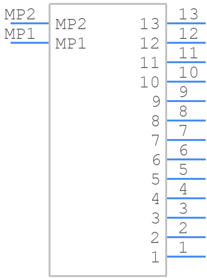 TF29-13S-0.4SH(800) - Hirose - PCB symbol