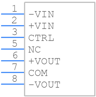 RSO-0505D - RECOM Power - PCB symbol