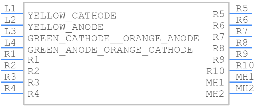 RJMG2V1016210ER - Amphenol - PCB symbol