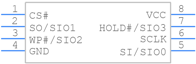 MX25L6433FM2I-08G - Macronix - PCB symbol
