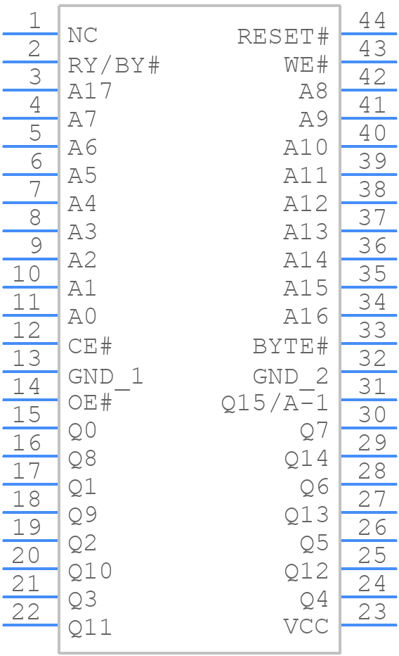 MX29F400CBMI-70G - Macronix - PCB symbol