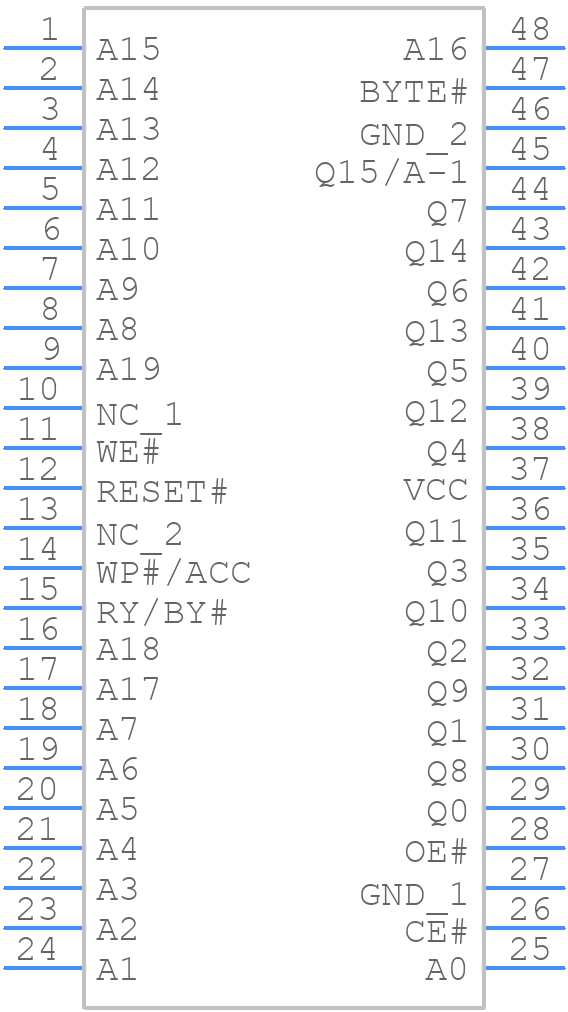 MX29LV160DBTI-70G - Macronix - PCB symbol