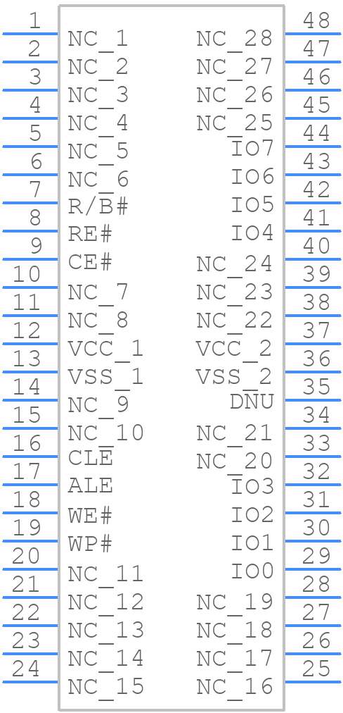 MX30LF1208AA-TI - Macronix - PCB symbol