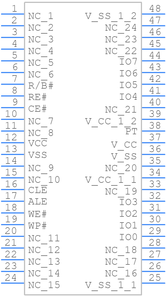 MX30LF2G18AC-TI - Macronix - PCB symbol