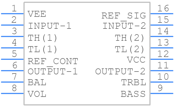 TA7630P - Toshiba - PCB symbol