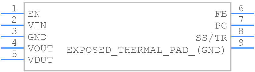 TPS82130SILR - Texas Instruments - PCB symbol
