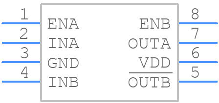 FAN3268TMX - onsemi - PCB symbol
