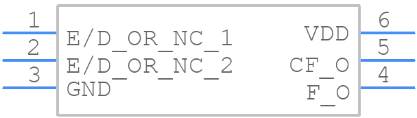VCC6-QCD-25M0000000 - Microchip - PCB symbol