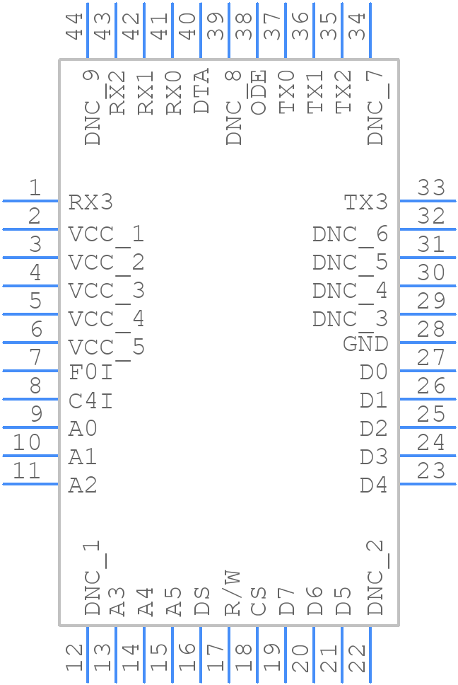 728981DBG - Renesas Electronics - PCB symbol