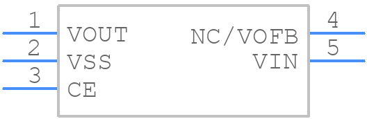XC6216D332PR - Torex - PCB symbol