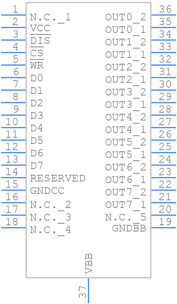 ISO1H801G - Infineon - PCB symbol