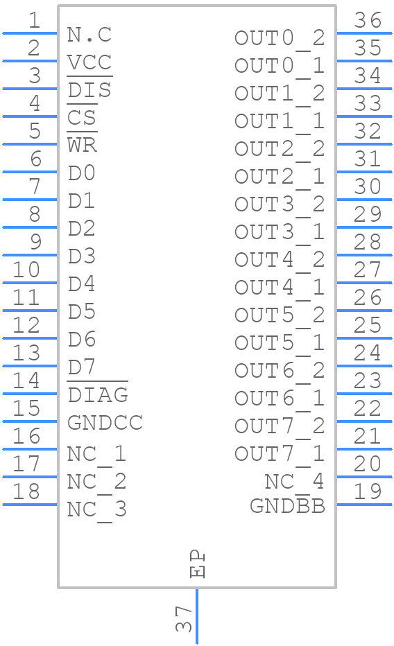 ISO1H815G - Infineon - PCB symbol