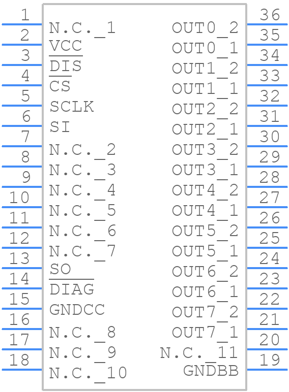 ISO1H816GAUMA1 - Infineon - PCB symbol