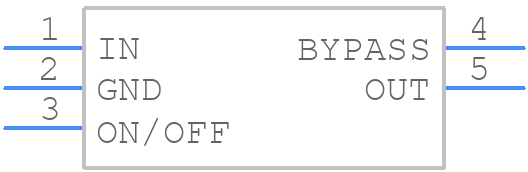 LP2985AIM5X-3.3/NOPB - Texas Instruments - PCB symbol