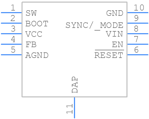 LM53600NQDSXTQ1 - Texas Instruments - PCB symbol