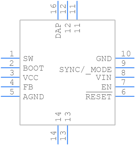 LM53601NQDSXTQ1 - Texas Instruments - PCB symbol