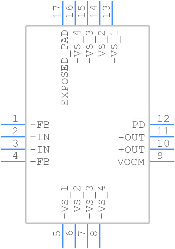 ADA4937-1YCPZ-R7 - Analog Devices - PCB symbol
