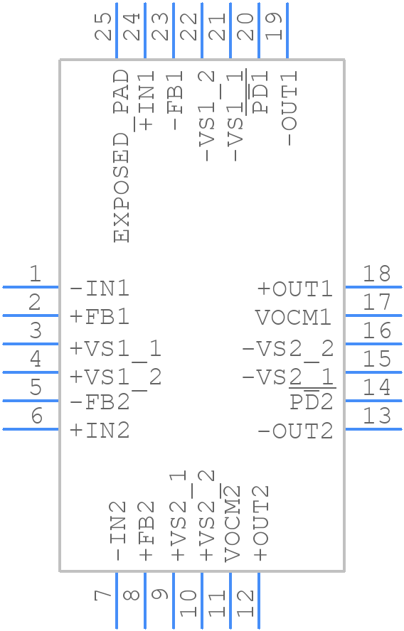 ADA4937-2YCPZ-RL - Analog Devices - PCB symbol