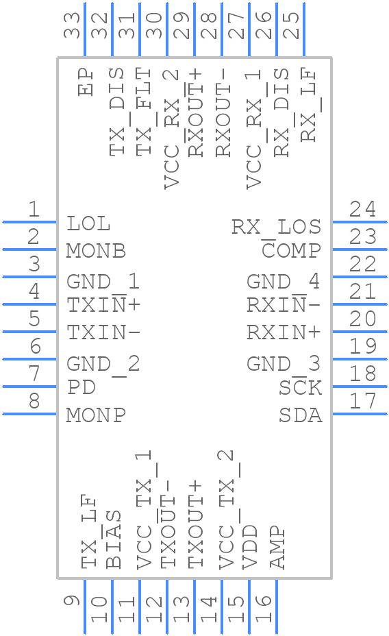 ONET1130ECRSMR - Texas Instruments - PCB symbol