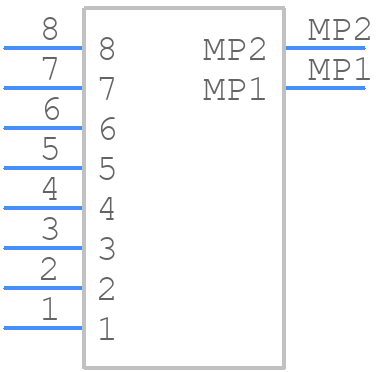 DF3EA-8P-2V(51) - Hirose - PCB symbol